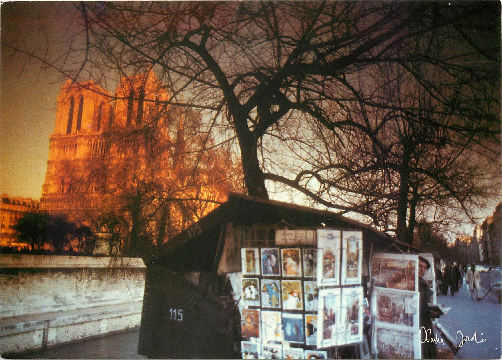 CPM Lumieres et Scenes de Paris Bouquiniste des quais de la Seine 