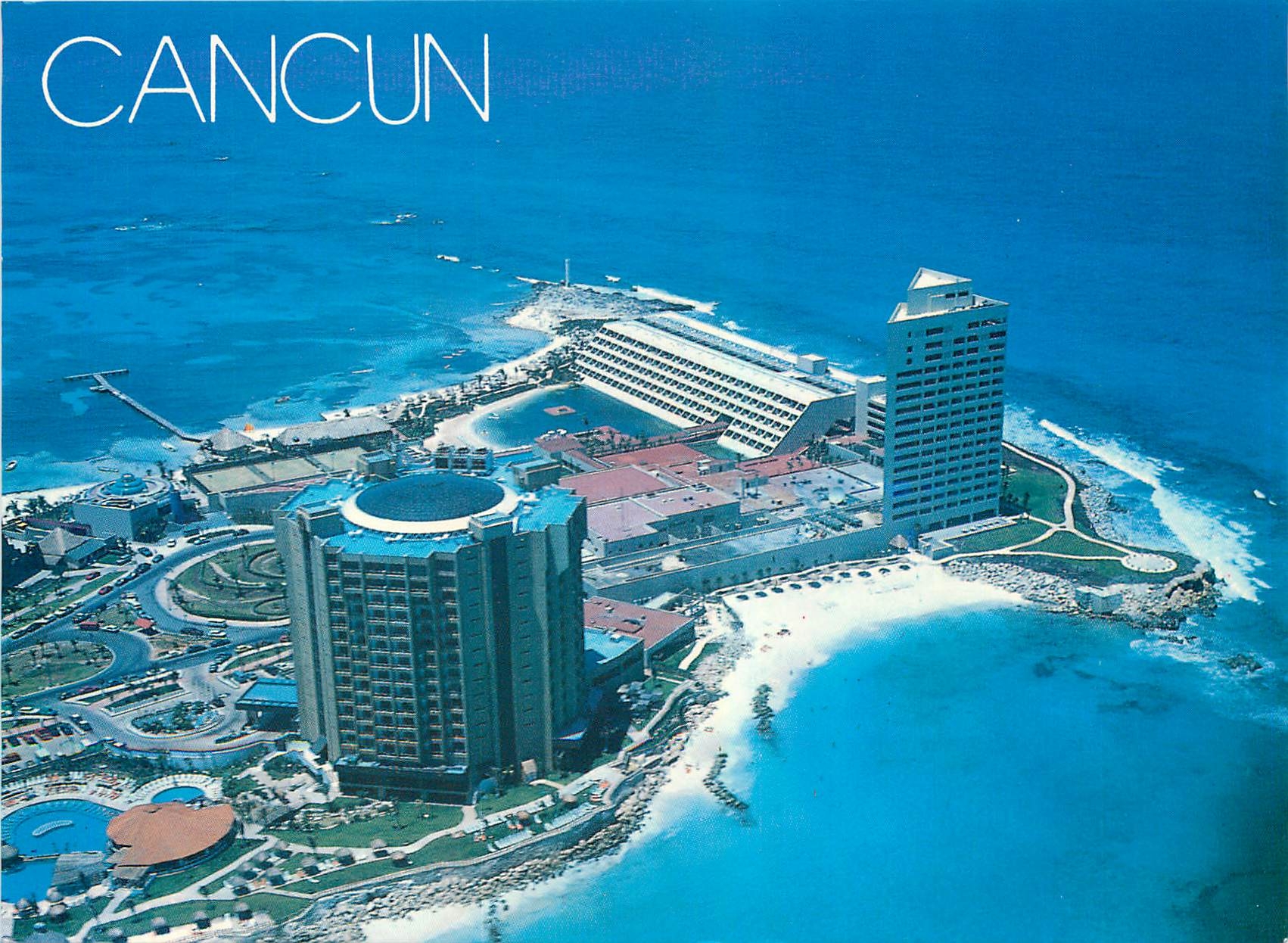 CPM Cancun Q Roo Mexico Hotels Camino Real Y Hyatt Regency En la Costa Turquesa Punta Cancun 
