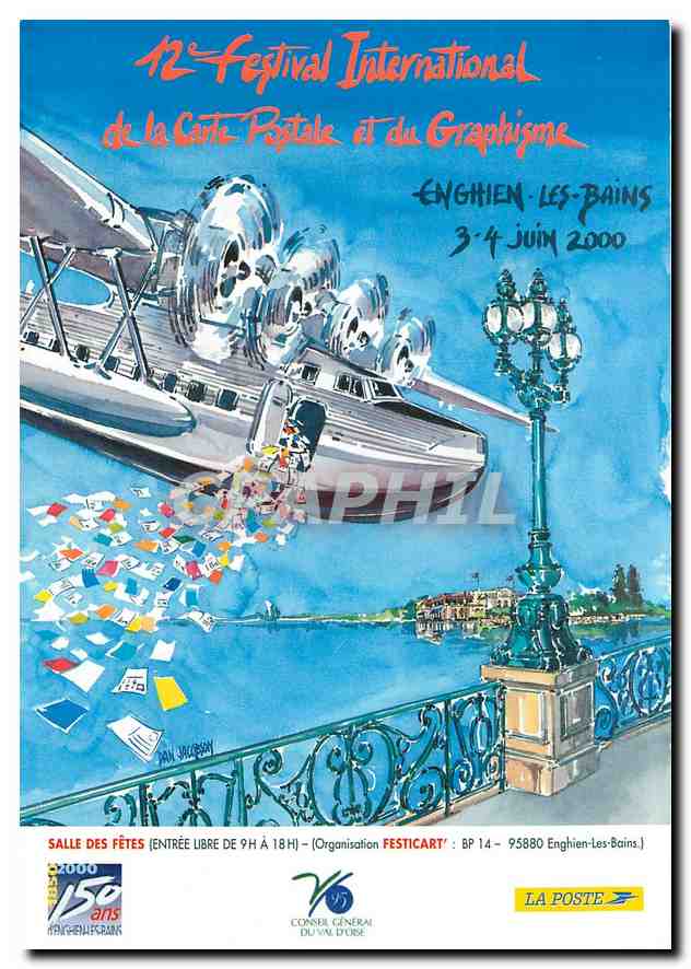 CPM 12e Festival International de la Carte Postale et du Graphisme 