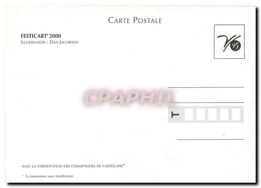 CPM 12e Festival International de la Carte Postale et du Graphisme  — Rückseite
