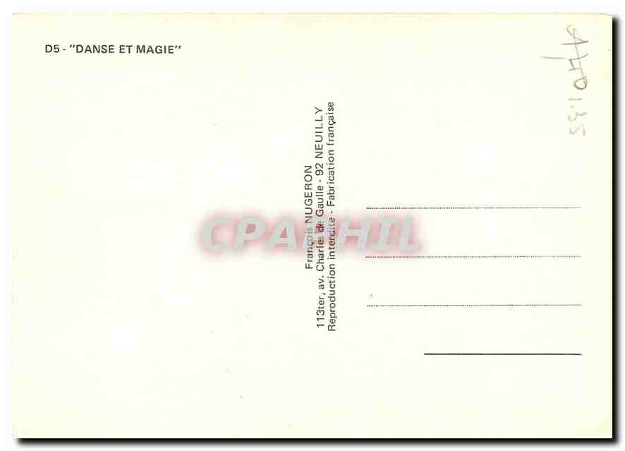CPM Alcazar d'ete la Belle Otero danse et Magie  — Rückseite