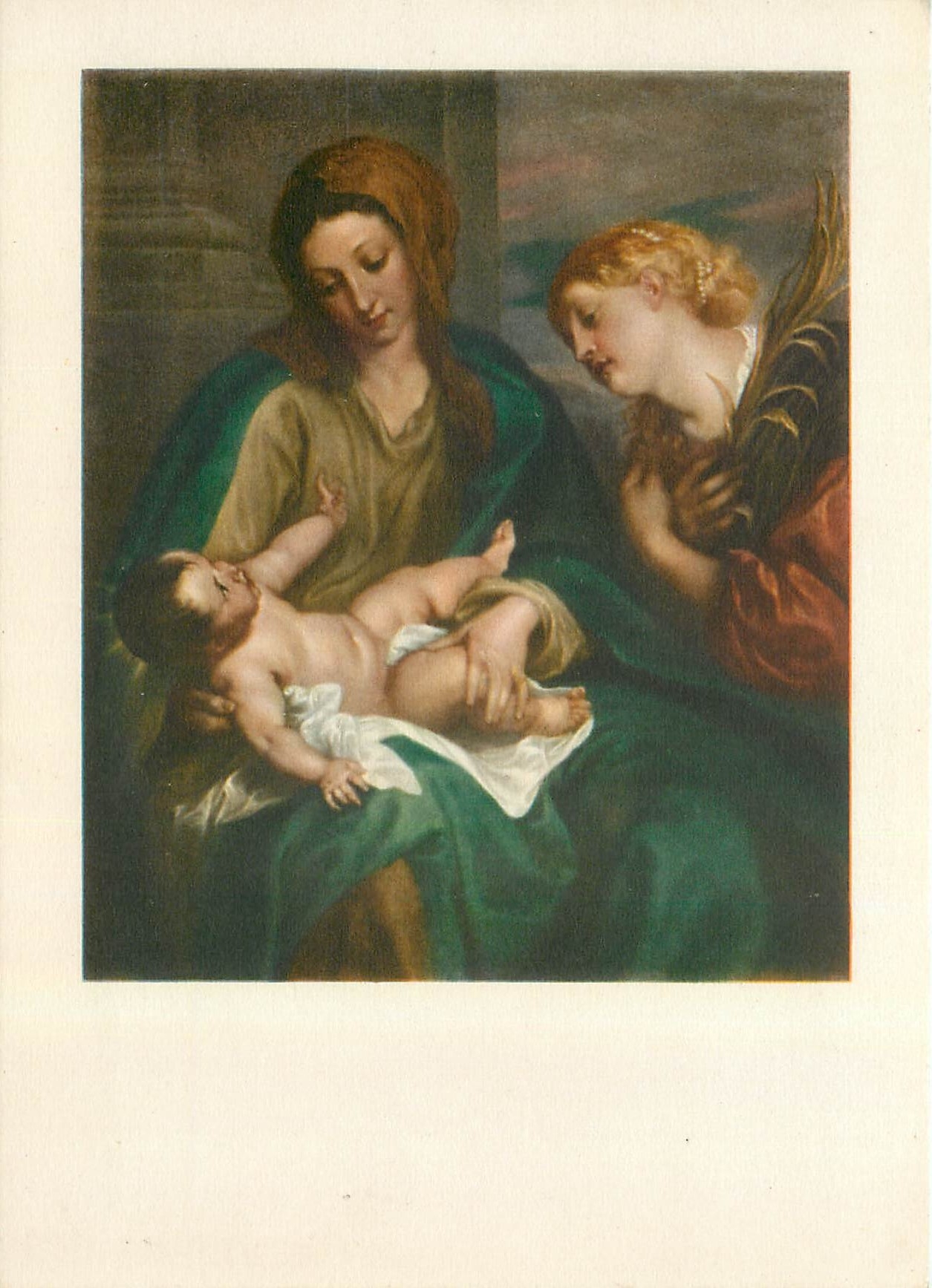Madonna avec l'Enfant et sainte Catherine — Van Dyck-Schule, n° 236