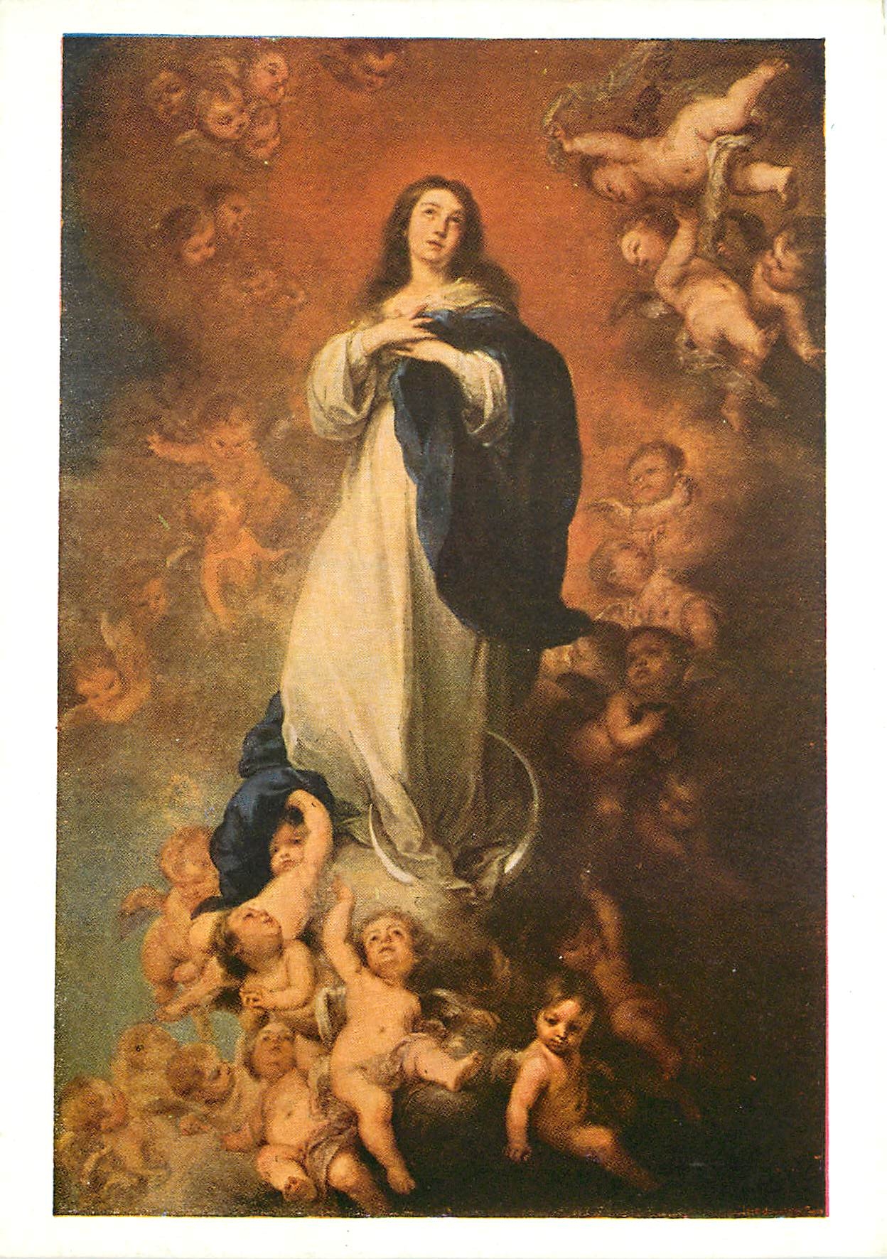 CPM B E Murillo La conception immaculee de la Vierge 