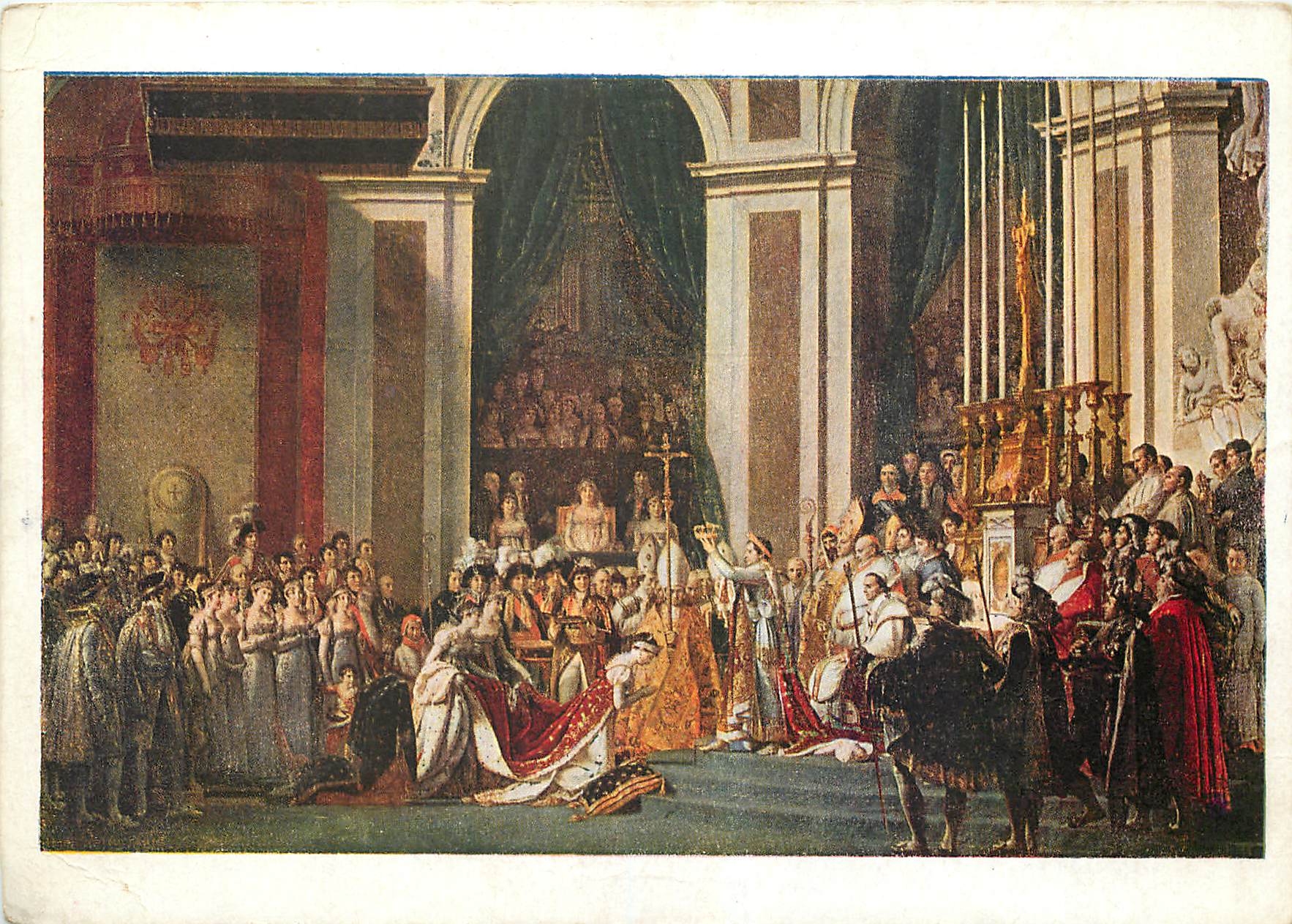 CPM J L David Sacre de Napoleon I par le Pape Pic VII a Notre Dame de Paris 