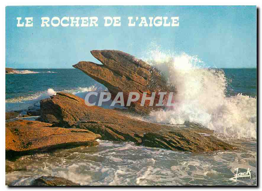 CPM Couleurs de Bretagne Presqu'Ile de Quiberon Le rocher de l'Aigle 