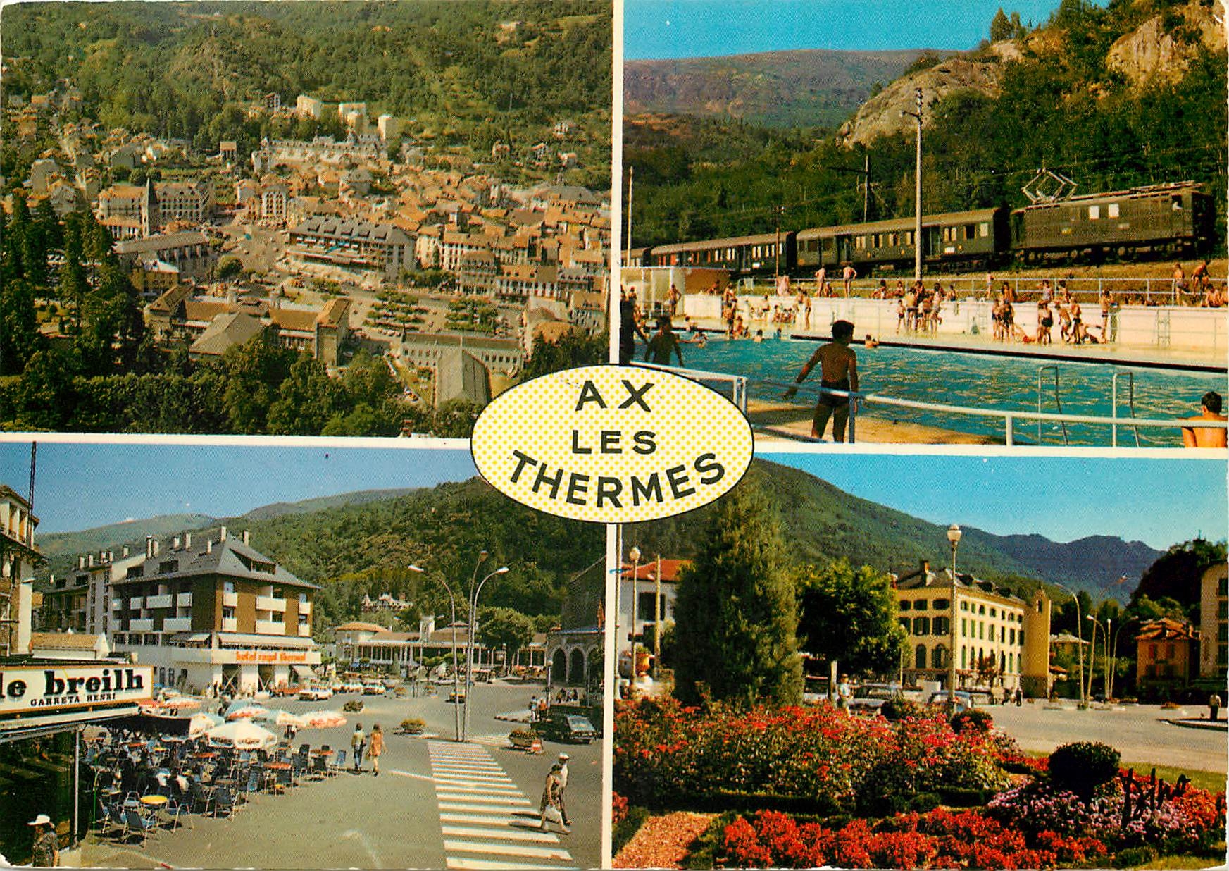 CPM Lumiere et Couleurs de l'Ariege Ax les Thermes Station thermale et de sports d'hiver Divers aspe