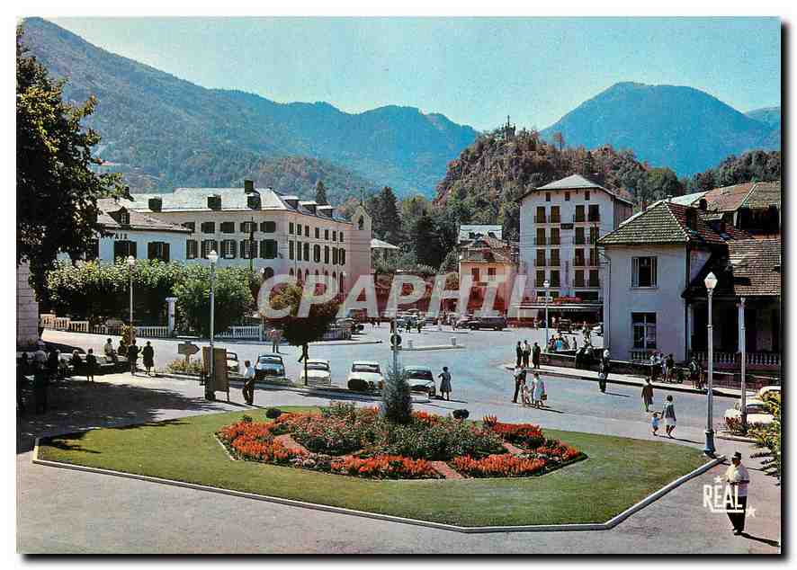 CPM Pyrenees Ariegeoises Ax les Thermes Vue sur la place du Breith 