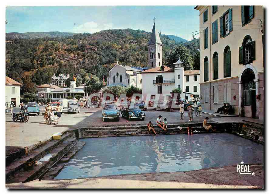 CPM Pyrenees Ariegeoises Ax les Thermes Bassin des Ladres 