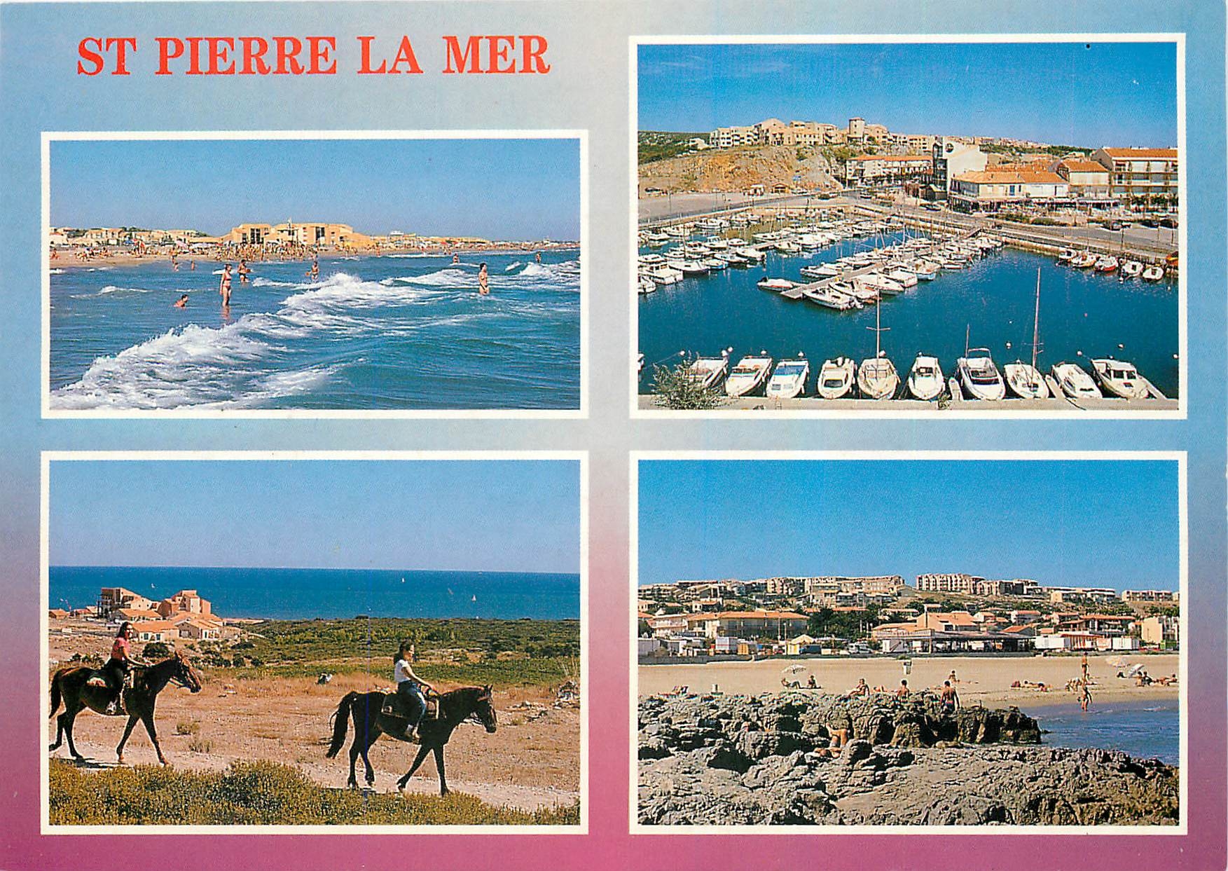 CPM En Parcourant La Cote Mediterraneenne st pierre la Mer Aude 