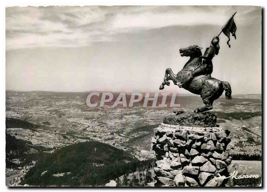 CPM Ballon d'Alsace La Statue de Jeane d'Arc et la Vallee de la Moselle 
