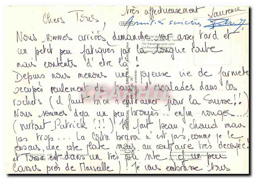 CPM Tossa de Mar — Back