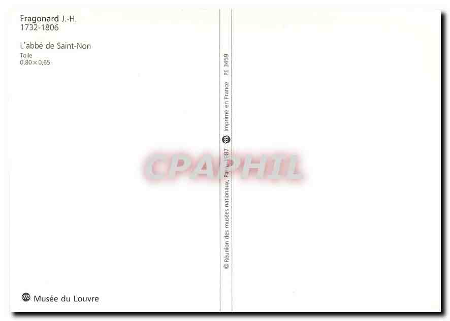 CPM Fragonard l'Abbe de Saint Non  — Rückseite