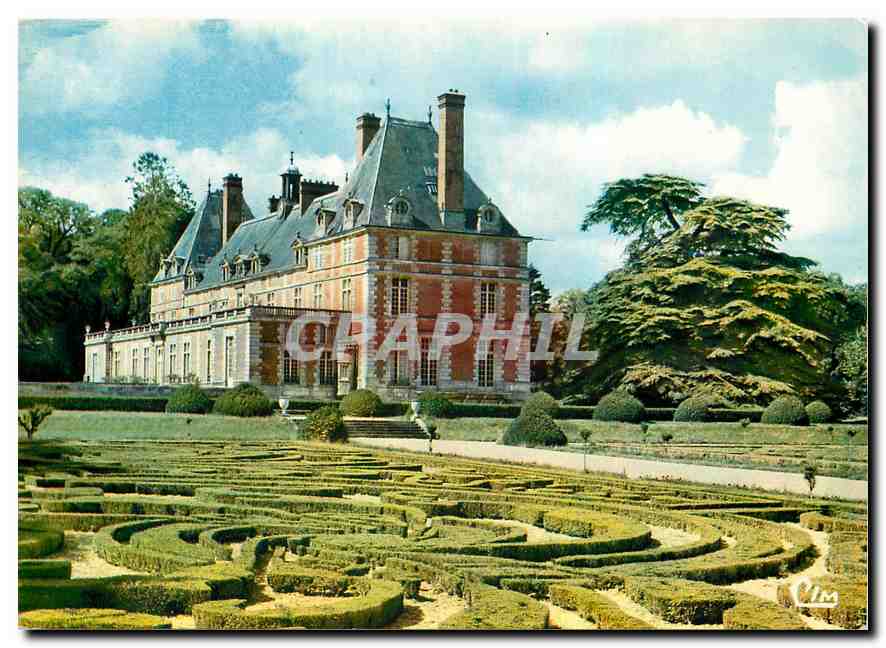 CPM Rosny Yvelines Chateau vu du jardin a la Francaise 