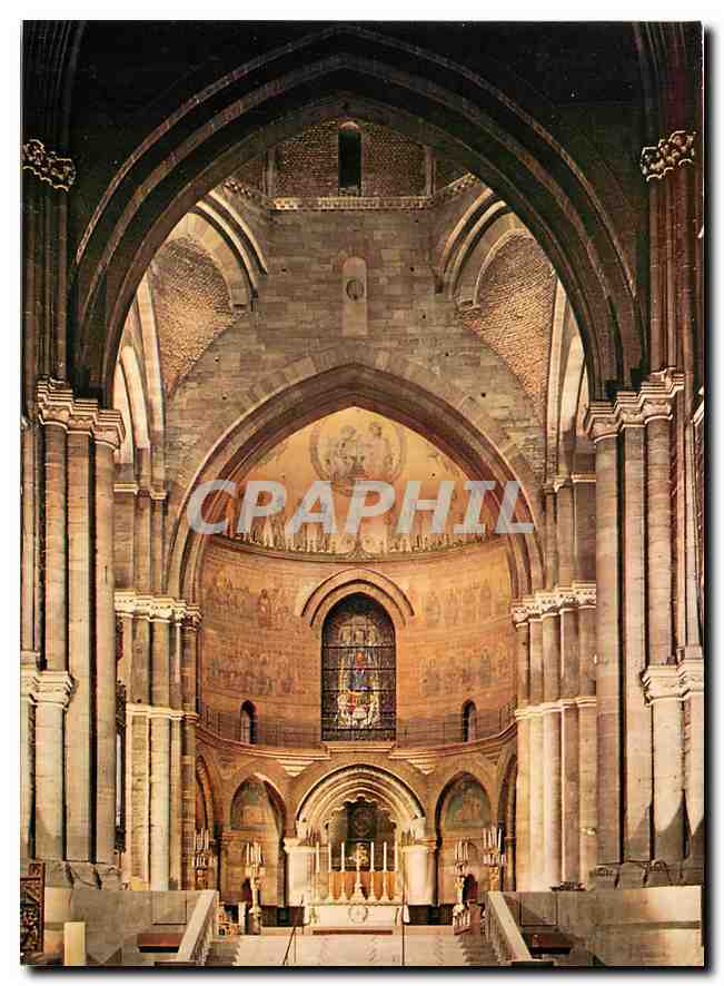CPM La Cathedrale de Strasbourg l'abside et la croisee du transept 