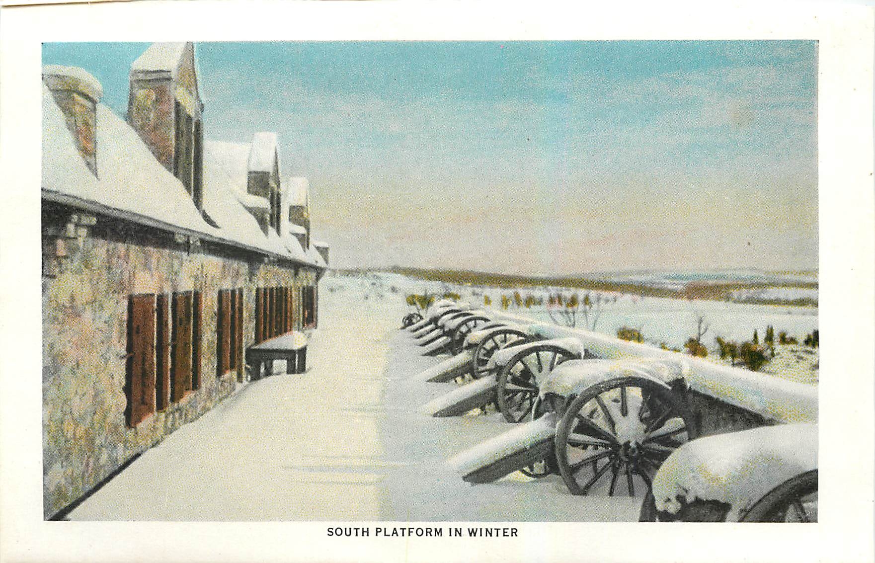 CPM South Platform in Winter South Battery and Flag Bastion 