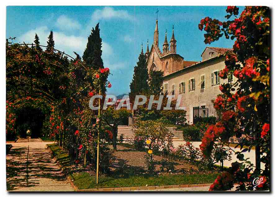 CPM La Cote d'Azur Nice La Roseraie dans les jardins du Monastere de Cimiez 