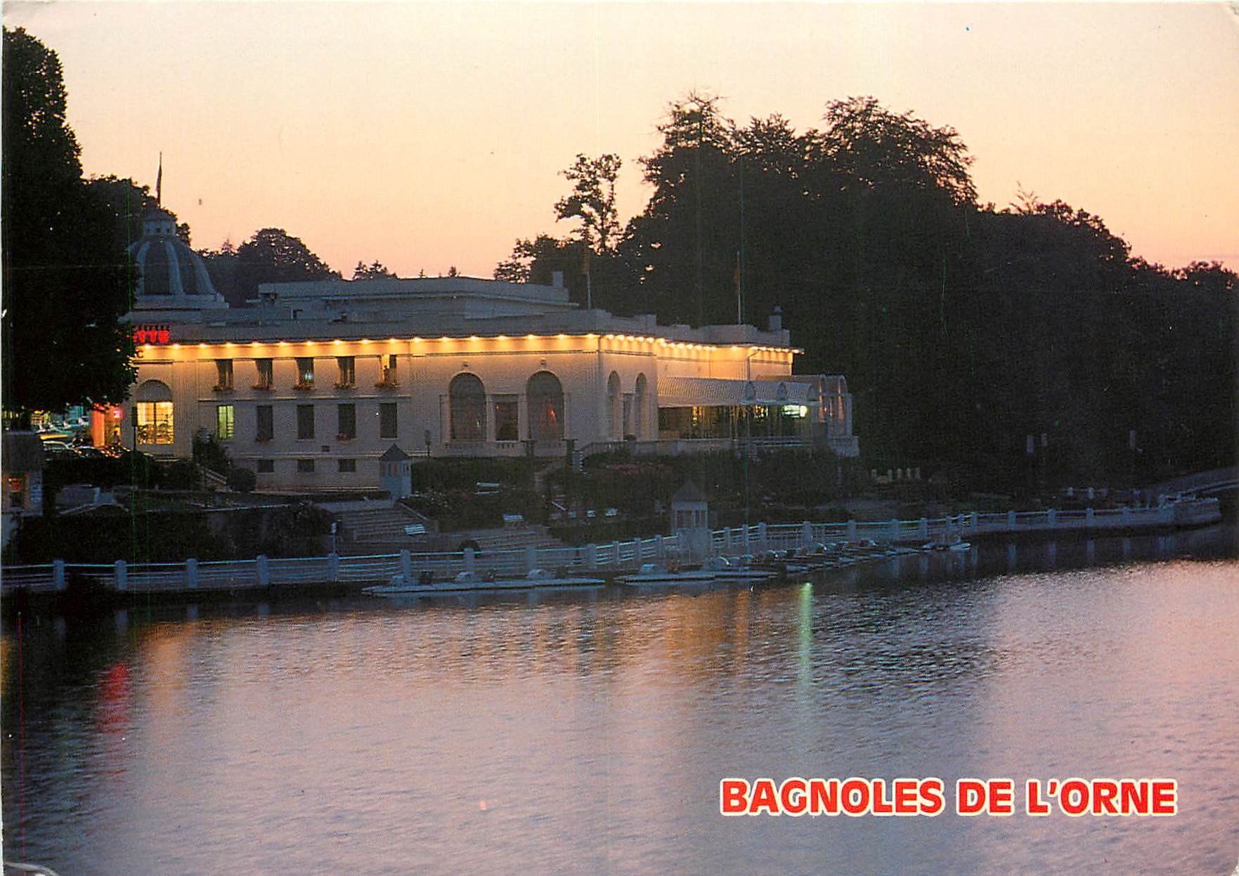CPM Station Thermale de Bagnoles de l'Orne Le Casino en bordure du lac 