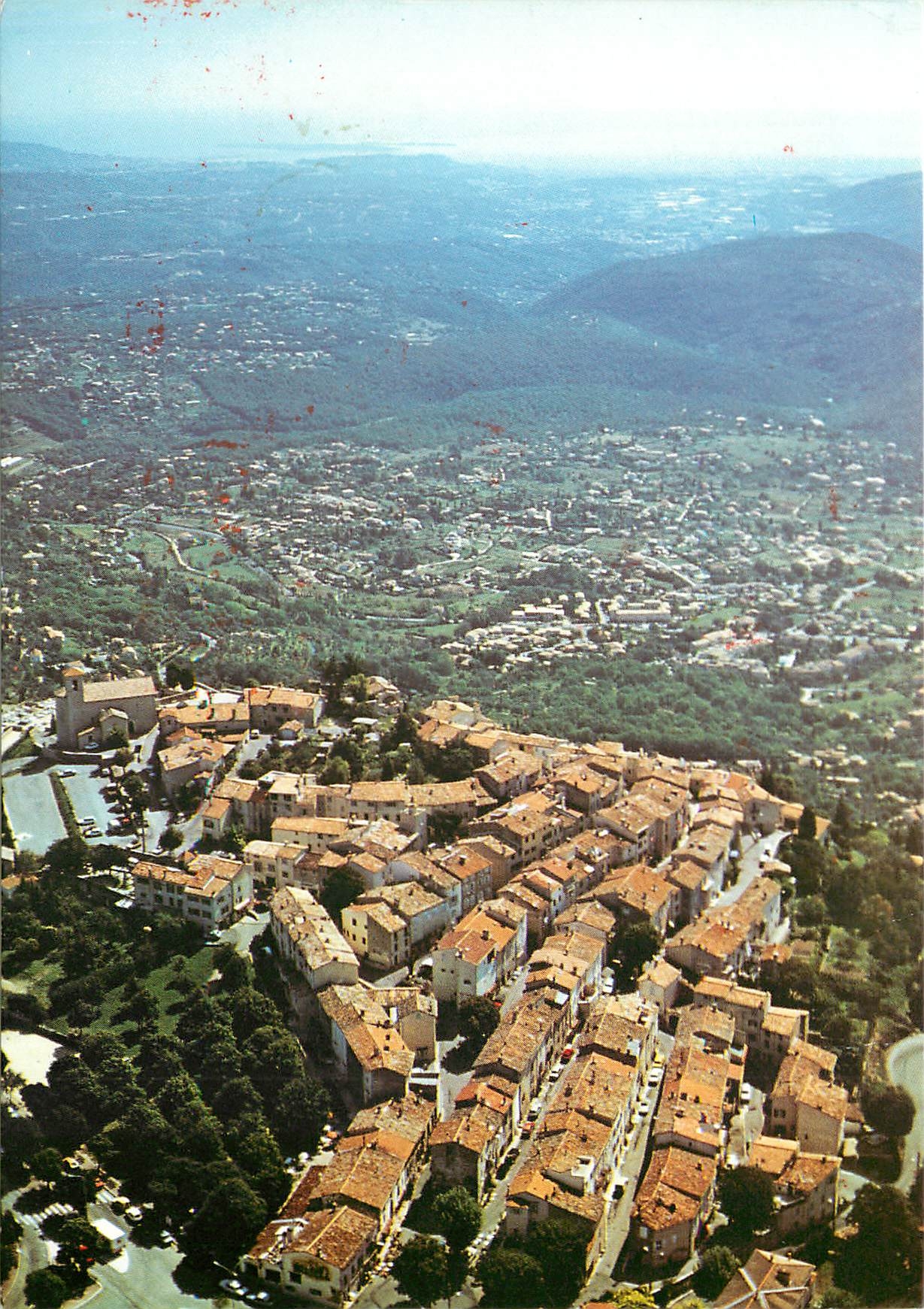 CPM Cabris Alpes Maritimes Vue aerienne en leger conte jour 
