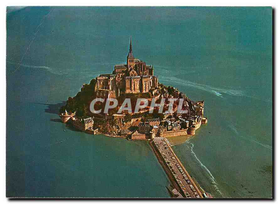 CPM Les Mont Saint Michel Manche Vue aerienne 