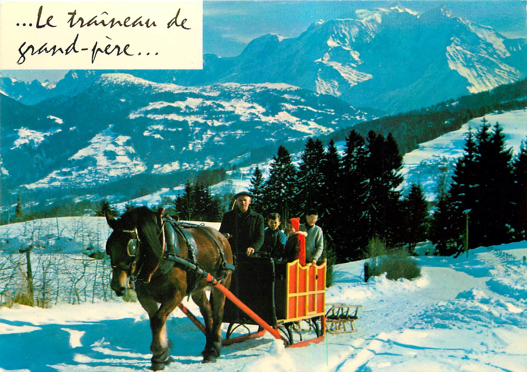 CPM Le traineau de grand pere