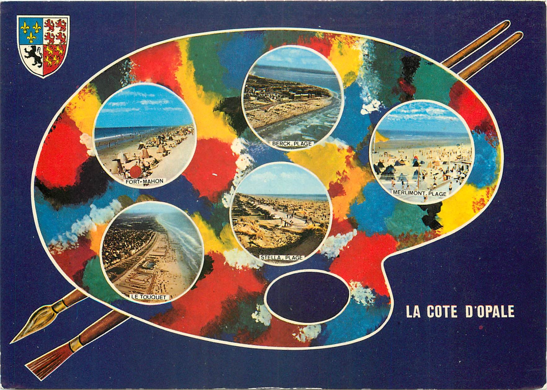 CPM La Cote d'Opale Fort Mahon Berck Plage Merlimont Le Touquet Stella