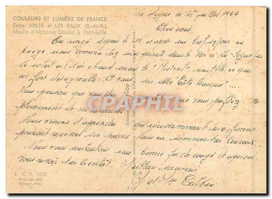 Moulin d'Alphonse Daudet à Fontvieille — entre Arles et Les Baux — Éditions Jean-Darès — Reverso