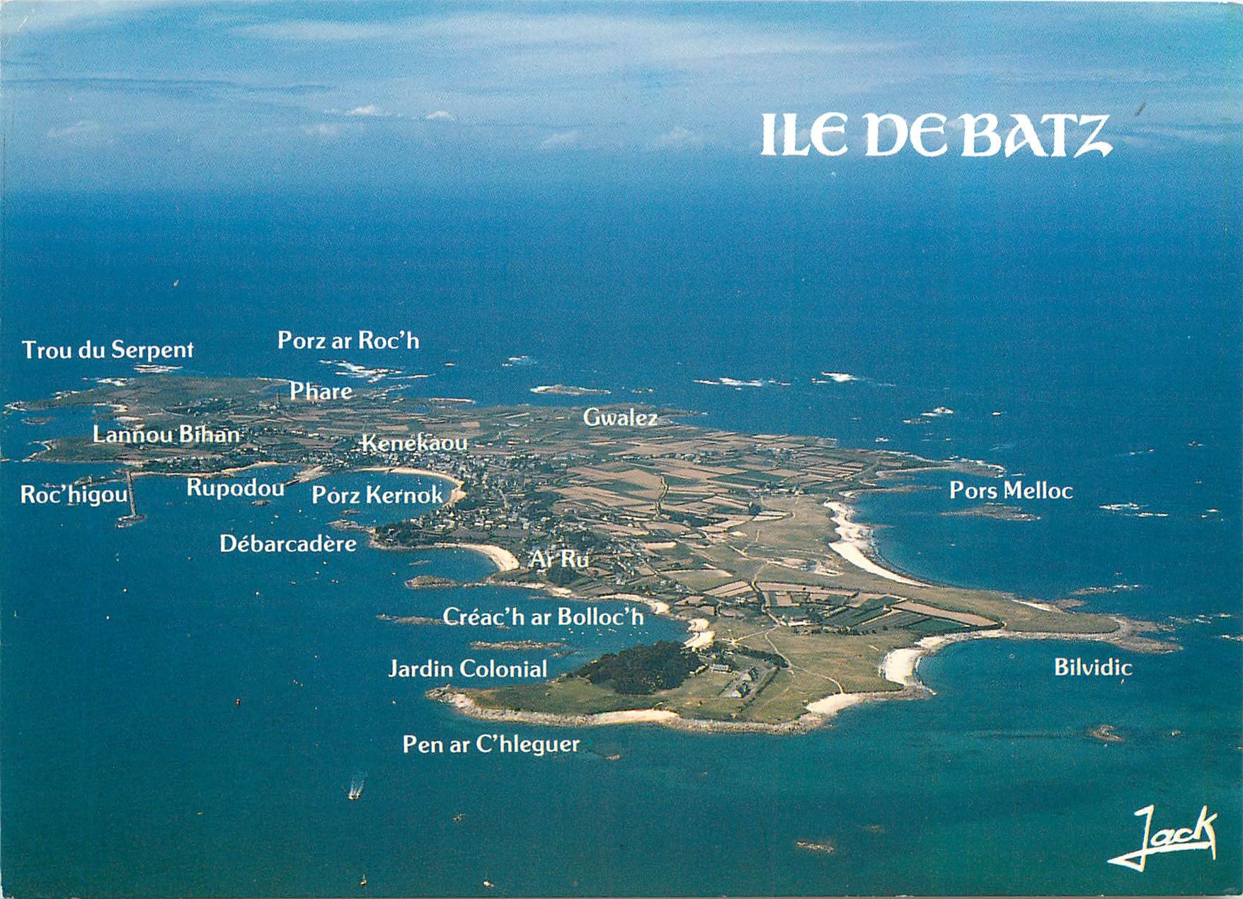 Ile de Batz — vue aérienne — Jack