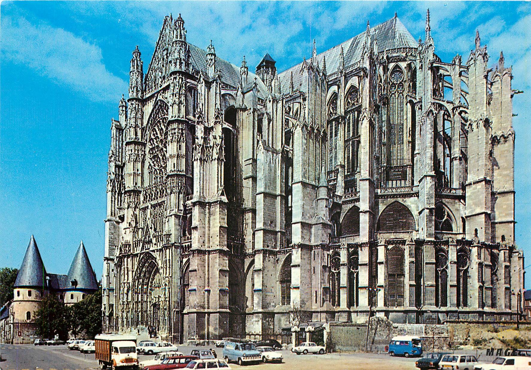 CPM Beauvais Oise Cathedrale St Pierre Transept Sud et Abside 
