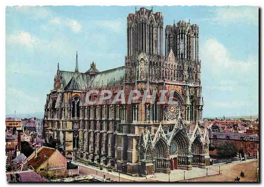 CPM La Cathedrale de Reims avant la guerre 