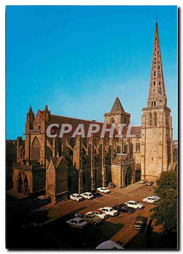 CPM Treguier Cotes du Nord La Cathedrale 