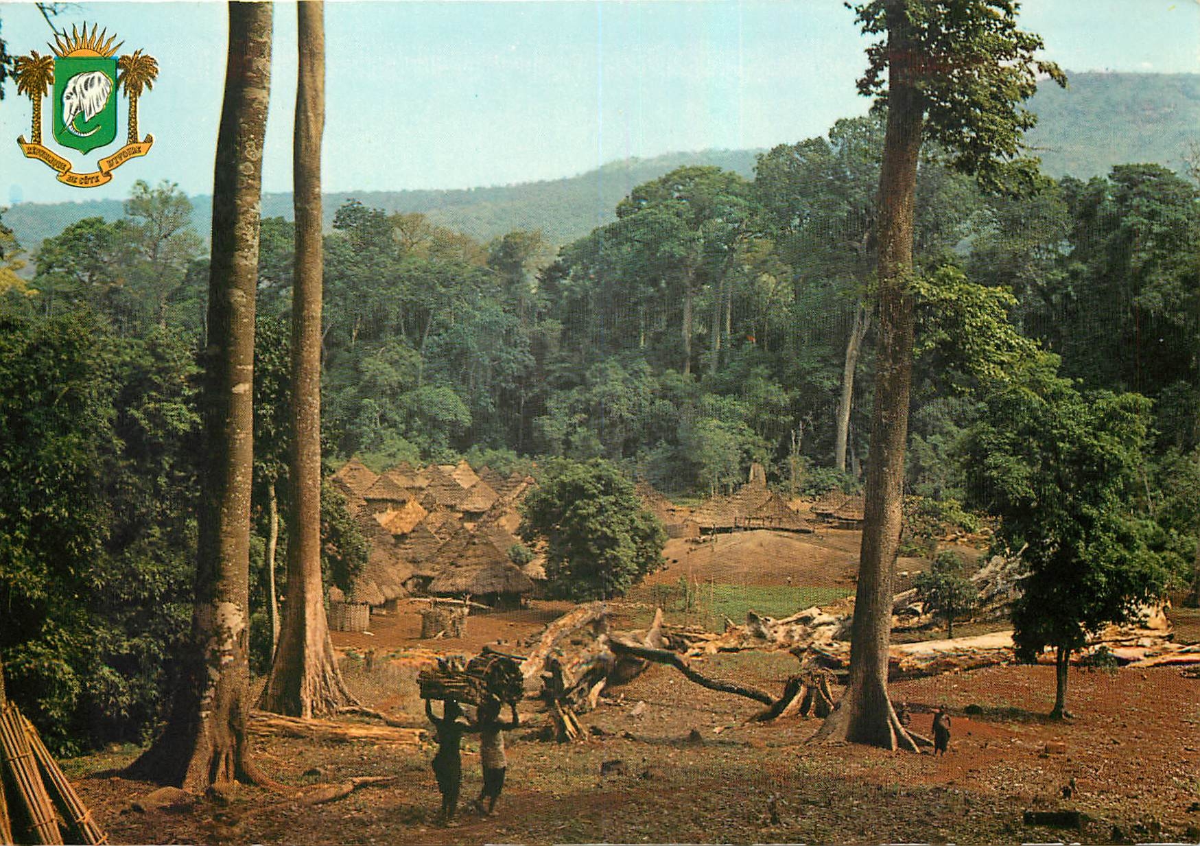 CPM Republique de Cote d'Ivoire Village typique 