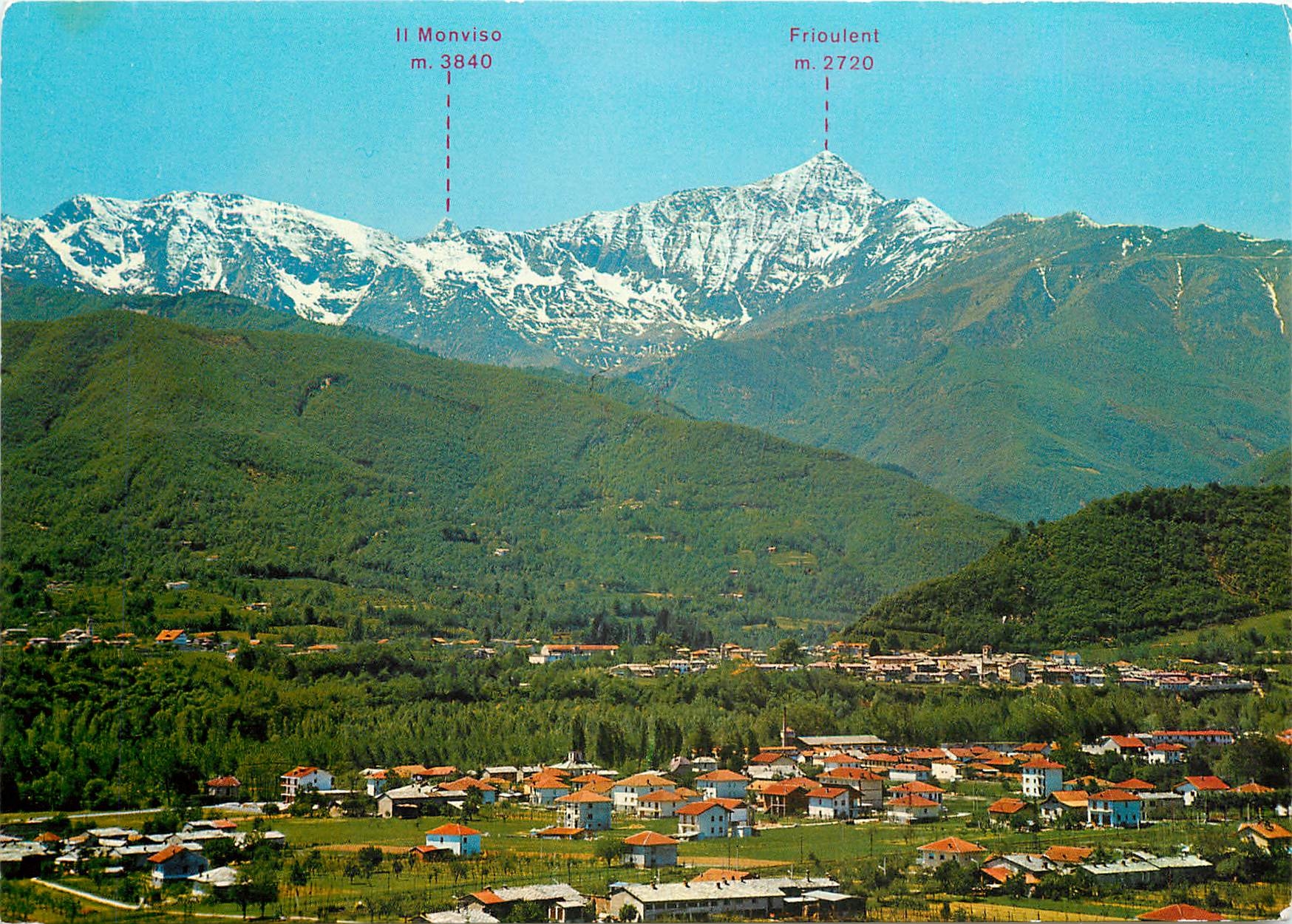 CPM Val Pellice Pittoresca Luserna San Giovanni Panorama 