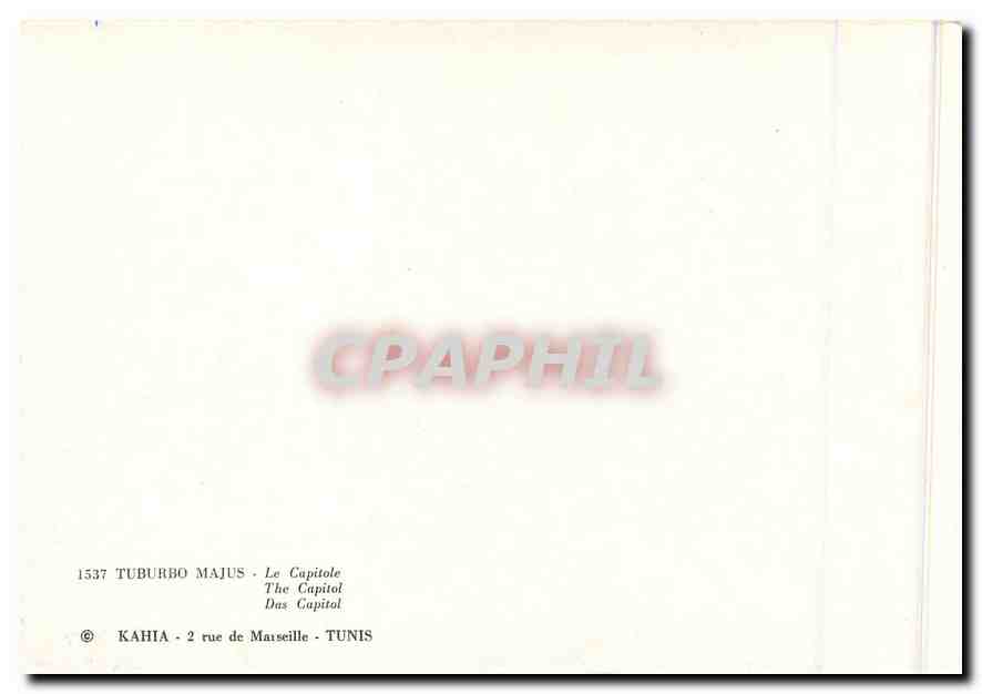 CPM Tuburbo Majus Le Capitole  — Verso