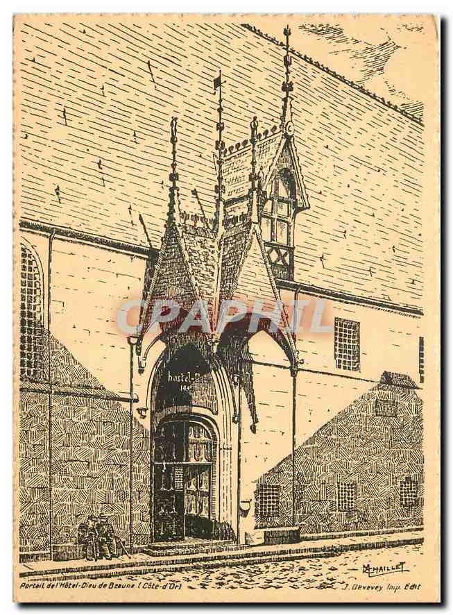 CPM Portail de l'Hotel de Beaune Cote d'Or 