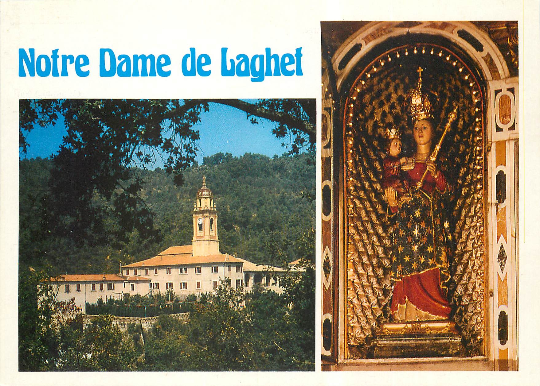 CPM Laghet Alpes Mar Le Sanctuaire et la Vierge 