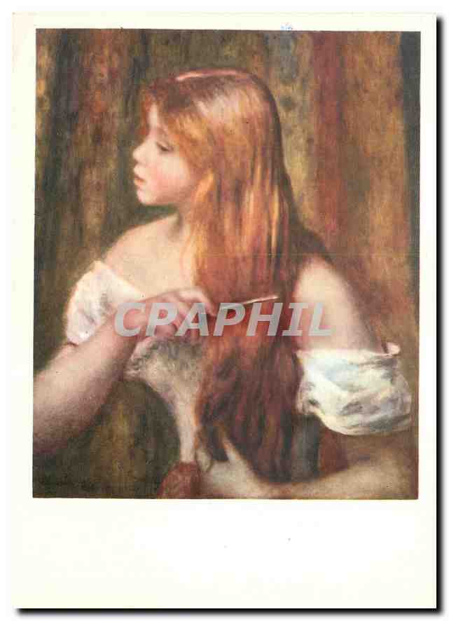 CPM Renoir Jeune fille se peignant 