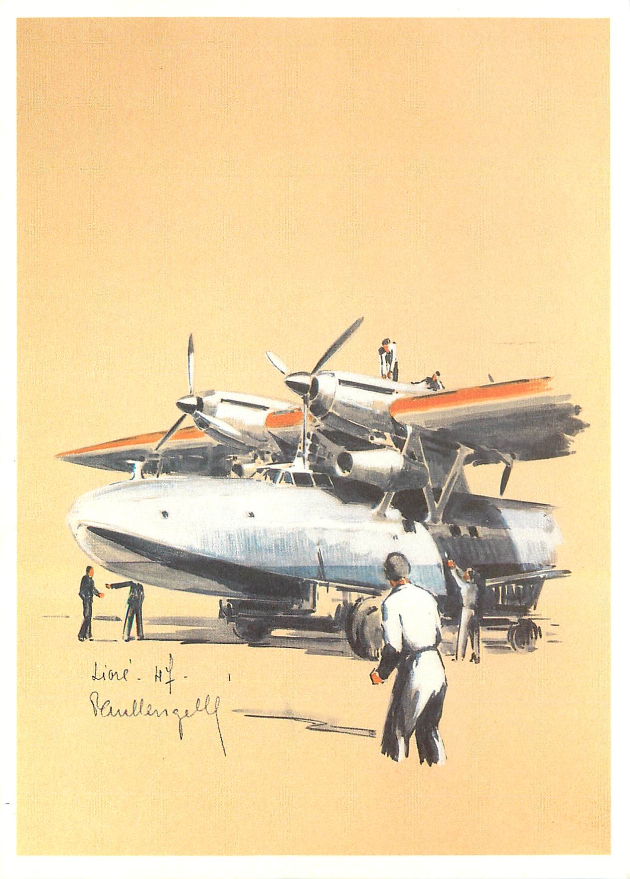 CPM Hydravion quadrimoteaur en tandem destine a l'Atlantique Sud Avion Aviation