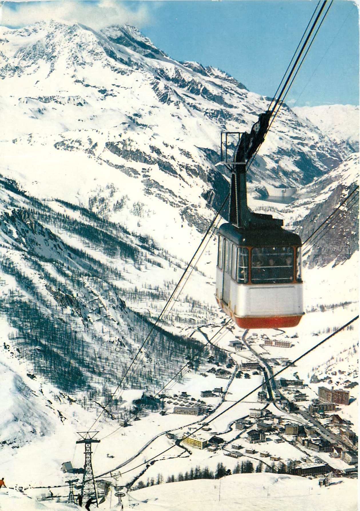 CPM Val d'Isere Vue generale depuis les pentes du Solaise 