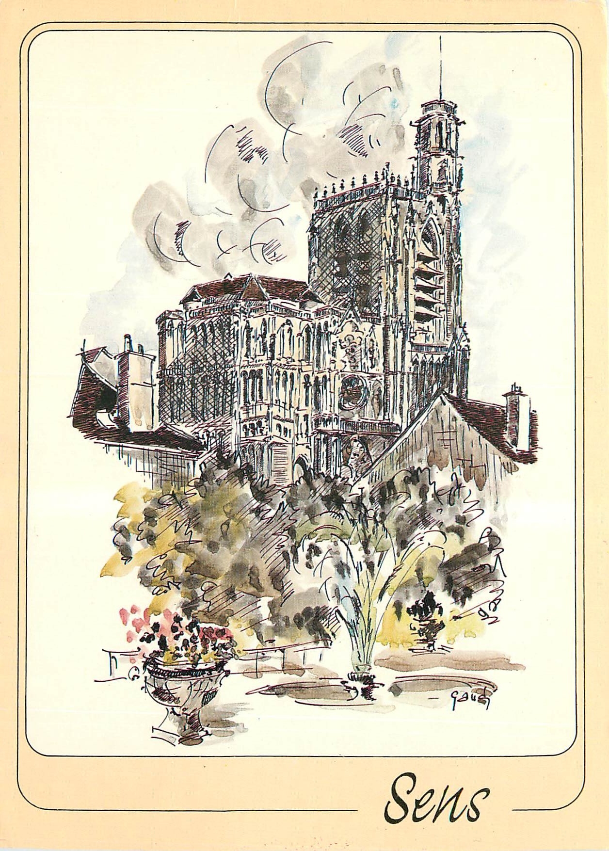 CPM Sens Yonne La Cathedrale Saint Etienne 
