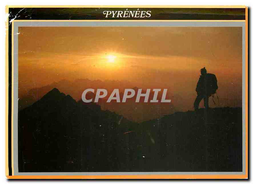 CPM Joles Pyrenees Coucher de soleil dpuis le Pic du Midi de Bigorre 
