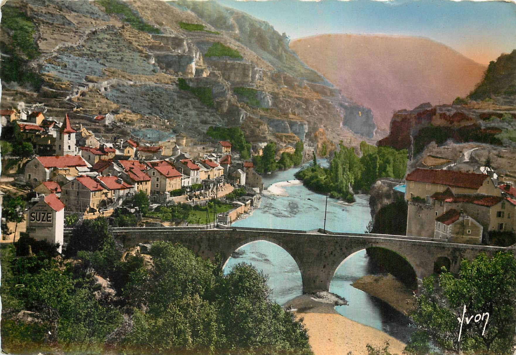 CPM Gorges du Tarn Sainte Enimie Lozere Les rives du Tarn 