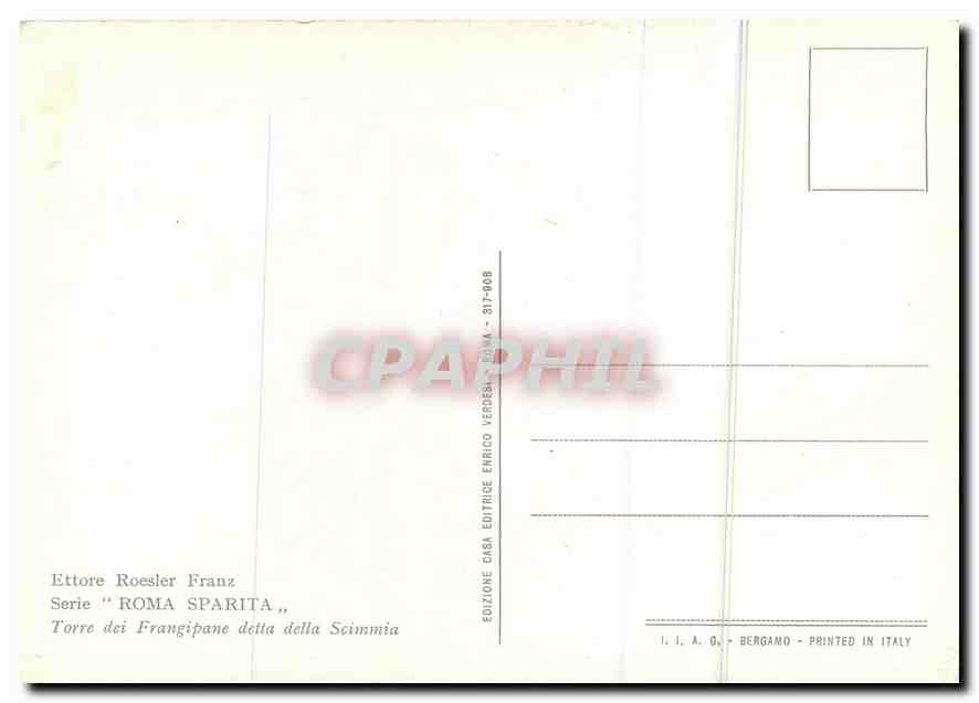 CPM Ettore Roesier Franz Serie Roma Sparta  — Rückseite