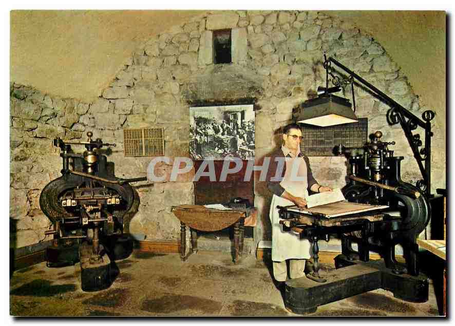 Handdruck — Museum für Papiergeschichte, Ambert (P.-de-D.) — Cliché PARANT - Montluçon
