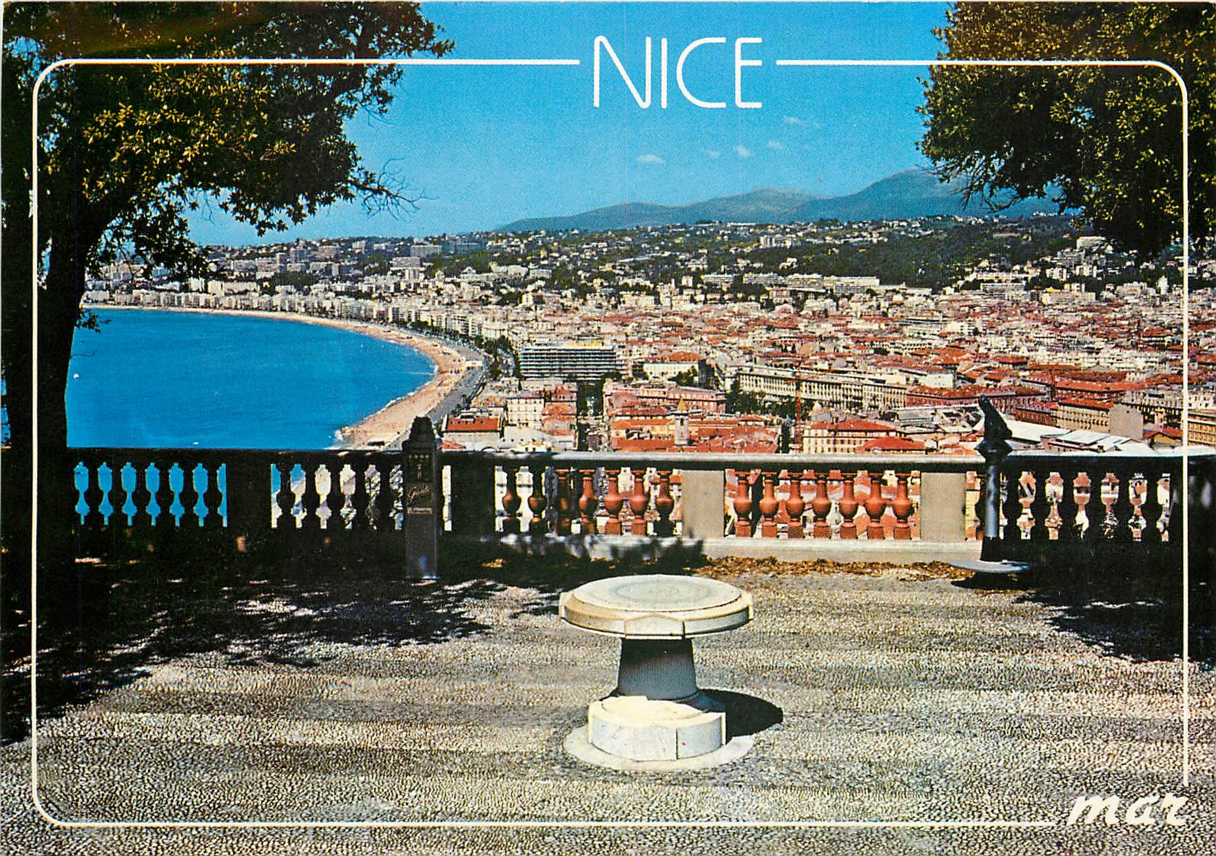 CPM La Cote d'Azur Nice Vue generale prise de la Table d'Orientation du Chateau 