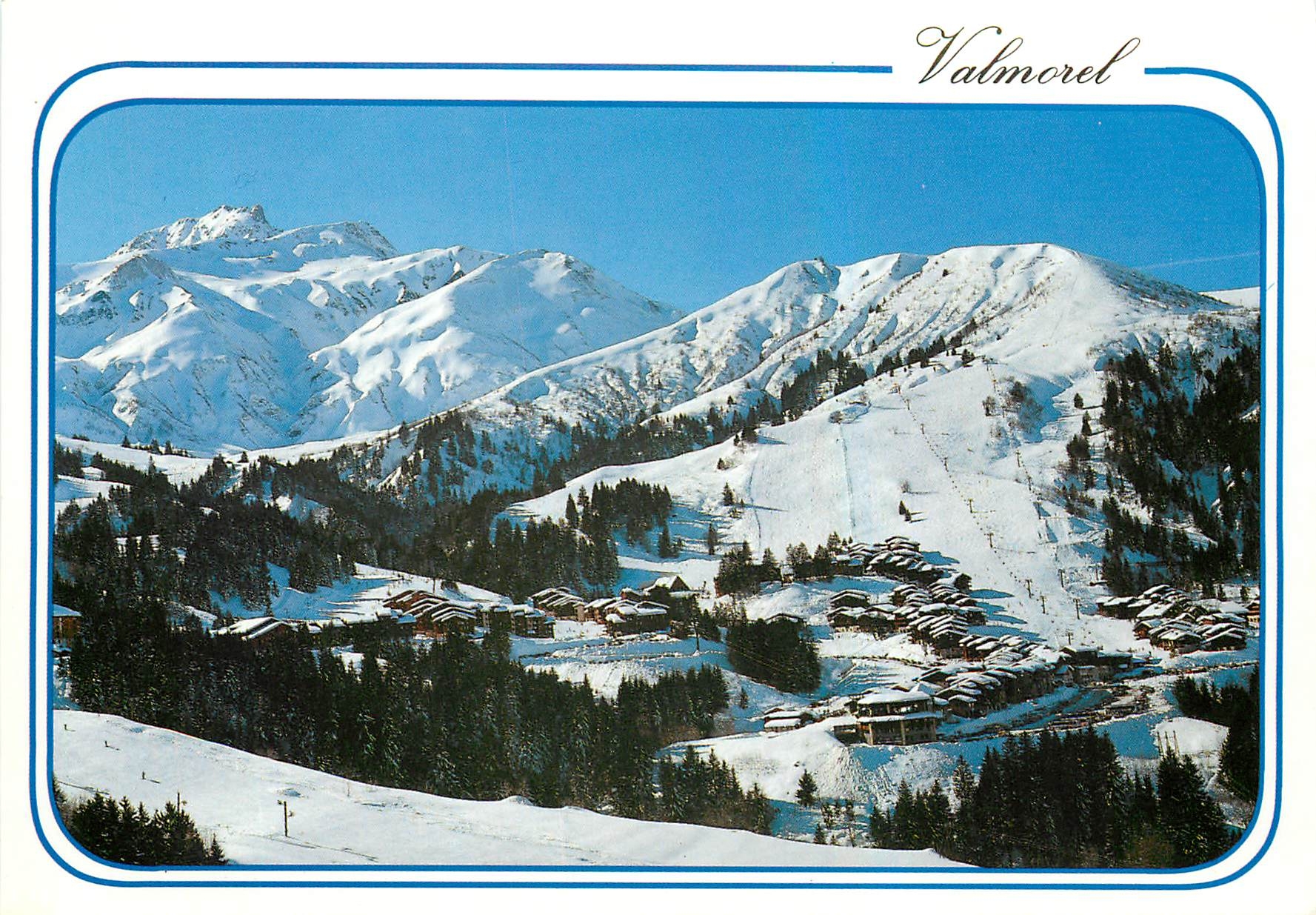 CPM Valmorel Savoie Vue panoramique et le domaine skiable 