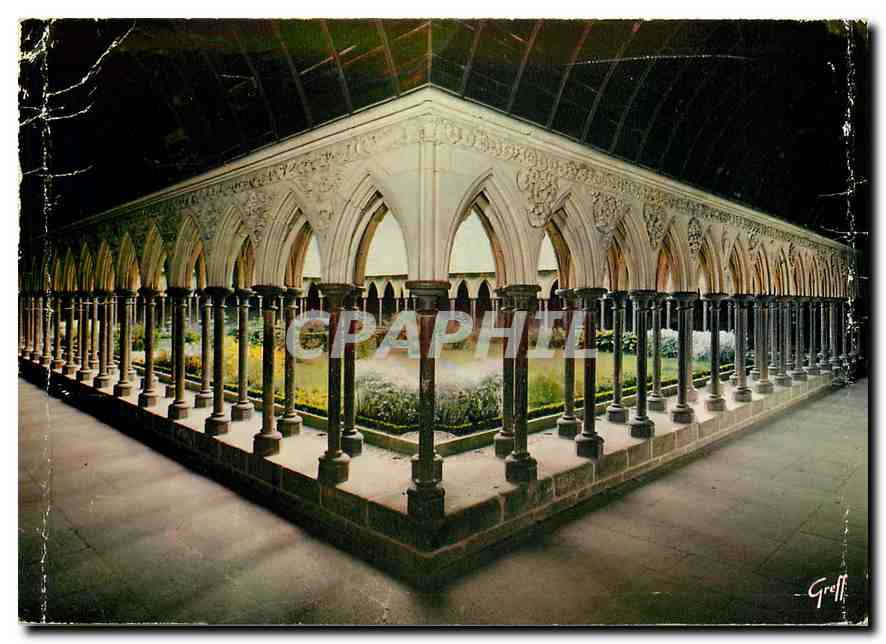 CPM En Normandie Mont Saint Michel Le cloitre 