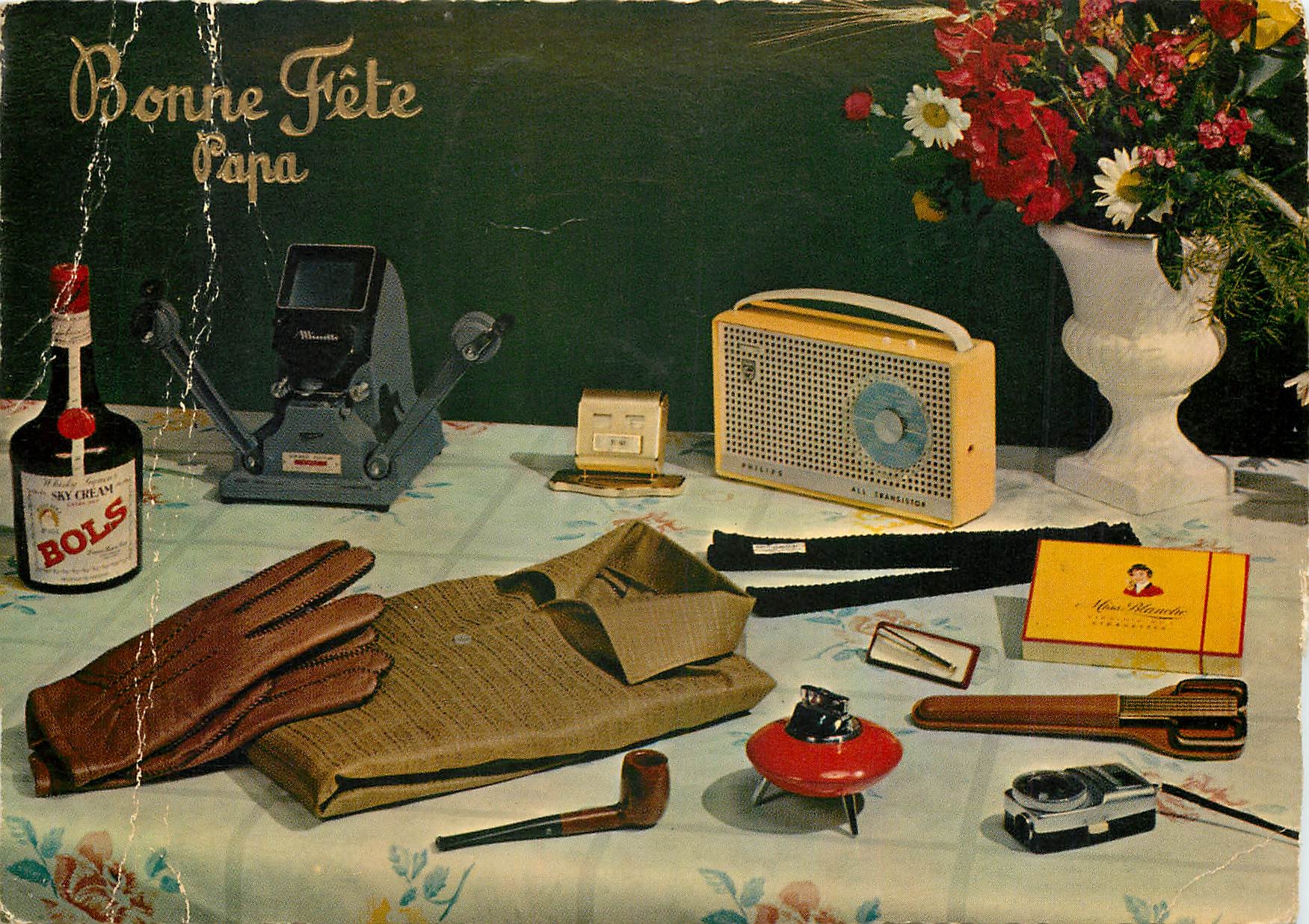 CPM Bonne fete papa Radio