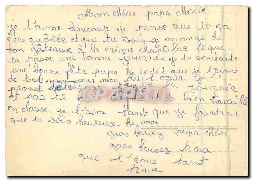 CPM Bonne fete papa Radio — Rückseite