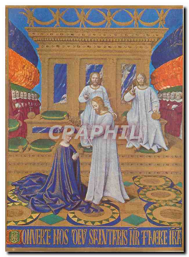 CPM Fouquet Jean Miniatures executiees Chevalier Couronnement de la Vierge 