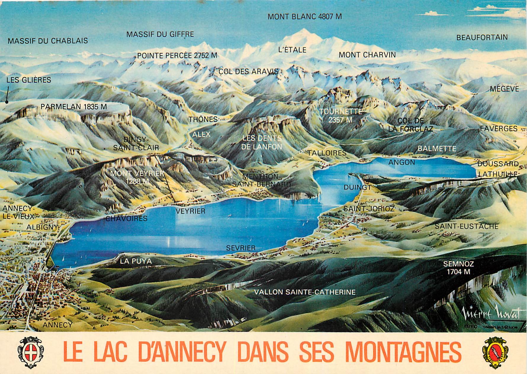 Le Lac d'Annecy dans ses montagnes — Éditions GL - Garnier, Annecy, n° G 428
